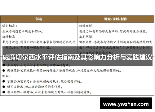 威廉切尔西水平评估指南及其影响力分析与实践建议